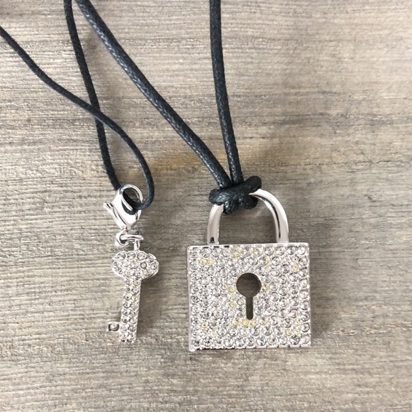 Swarovski Lock & Key Necklace - Picture 4 of 5